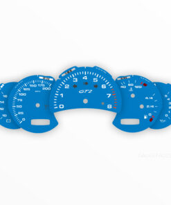 For Porsche 911 996 GT2: Gauge Faces Set - OPTIONS - Shark Blue