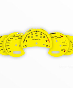 Custom Order: Porsche 911 996 Turbo S Gauge Faces Set - Racing Yellow