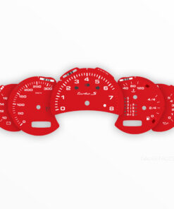 For Porsche 911 996 Turbo: Gauge Faces Set - OPTIONS - Guard’s Red