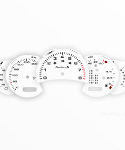 For Porsche 911 996 Turbo: Gauge Faces Set - OPTIONS -  White