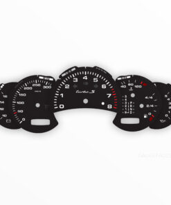 For Porsche 911 996 Turbo: Gauge Faces Set - OPTIONS - Black