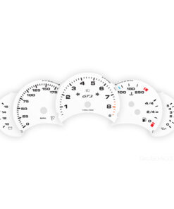 For Porsche 911 996.1: Gauge Faces – OPTIONS – White
