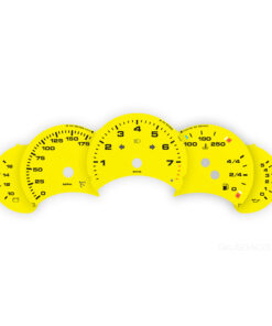 For Porsche 911 996.1: Gauge Faces – OPTIONS – Racing Yellow