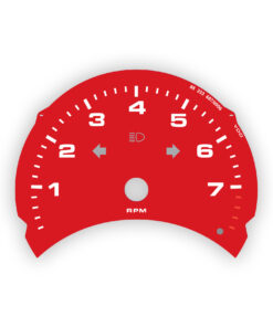 For Porsche 911 996 (Gen 1&2): Gauge Face Tachometer - OPTIONS – Guards Red