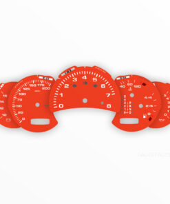 For Porsche 911 996.2: Gauge Faces -  OPTIONS - Orange Red