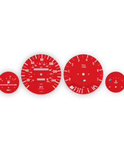 BMW E30 M-Logo: Gauge Faces – 318i/318is – 140 MPH/240 KMH - 7000 RPM – OPTIONS – Red