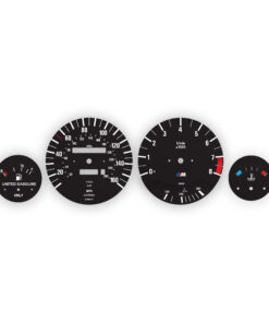 BMW E30 M-Logo: Gauge Faces – M3 - 160 MPH/ 260KMH – 8000 RPM - OPTIONS – Black