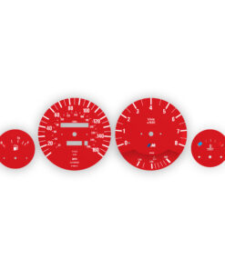 BMW E30 M-Logo: Gauge Faces – M3 - 160 MPH/ 260KMH – 8000 RPM - OPTIONS – Red
