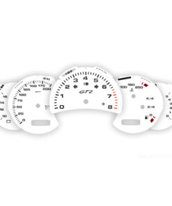 For Porsche 911 996 GT2: Gauge Faces - OPTIONS - White