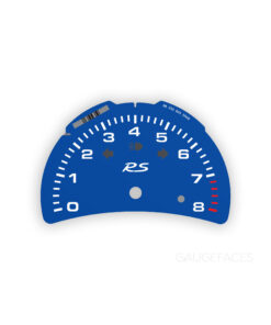 For Porsche 911 996.2: Gauge Face Tachometer - RS Logo - Shark Blue