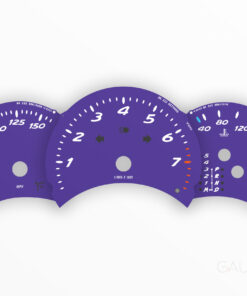 For Porsche 986.1 Boxster 2.5L: Gauge Faces Set - OPTIONS – 8000 RPM – Ultraviolet  (OEM font)