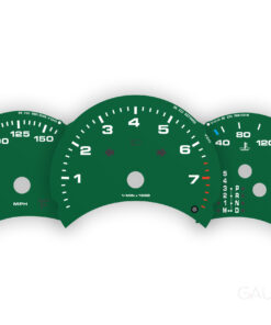 For Porsche 986.1 Boxster 2.5L: Gauge Faces Set - OPTIONS – 8000 RPM – Brewster Green