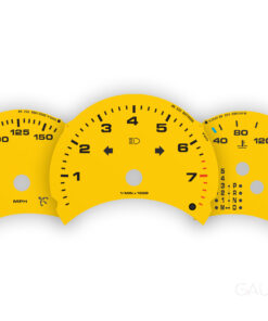 For Porsche 986.1 Boxster 2.5L: Gauge Faces Set - OPTIONS – 8000 RPM – Speed Yellow