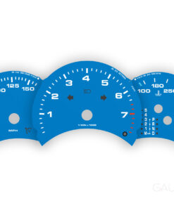 For Porsche 986.1 Boxster 2.5L: Gauge Faces Set - OPTIONS – 8000 RPM – Shark Blue