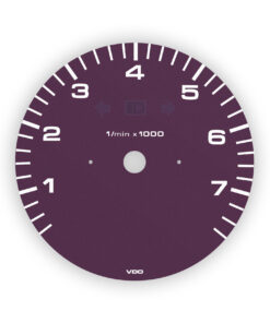For Porsche 993 / 964 / 965 Gauge Face Tachometer - Purple Violet Metallic