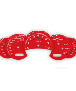 For Porsche 911 996 GT2: Gauge Faces - OPTIONS - Guards Red