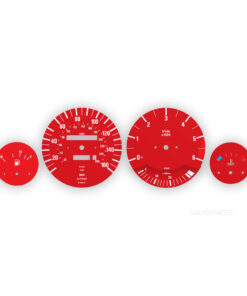 BMW Gauge Faces  E30 - M3 - 160 MPH/ 260KMH - 8000 RPM - OPTIONS – Red