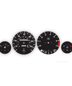 BMW Gauge Faces E30 - 325i / 325is  – 140 mph / 240 kmh - 7000 RPM –  Sport Edition