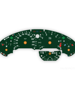 BMW E36: Gauge Face  – 240KMH – 7000 RPM - ECONOMETR – Green