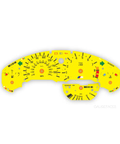 BMW E36 M3 CUSTOM Gauge Face  – 170 MPH  - 9000 RPM - Yellow