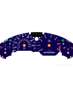BMW E36 Z3 Gauge Face – 140 mph / 240 kmh – 7000 RPM – AC Schnitzer Logo – Dark Blue