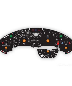 BMW E36: Gauge Faces - 323i/323is - 140MPH/240KMH - 7000 RPM - OPTIONS - Black