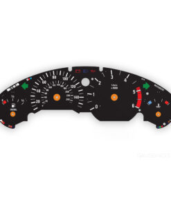 BMW E36: Gauge Faces - 318tds - DIESEL - 140MPH/240KMH - 6000 RPM - OPTIONS - Black