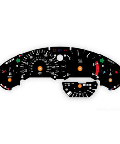 BMW E36: Gauge Faces - 325td/325tds - DIESEL - 160MPH/260KMH - 6000 RPM - OPTIONS - Black