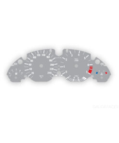 BMW E39: Gauge Faces - 140 MPH/240 KMH - 7000 RPM - OPTIONS - Gray