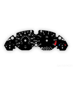 BMW E39: Gauge Faces - 140 MPH/240 KMH - 7000 RPM - OPTIONS - Black