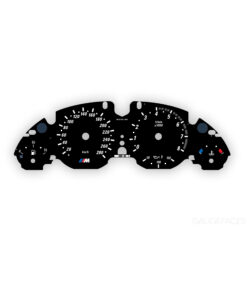 BMW M5: Gauge Faces - 180 MPH/300KMH - 8000 RPM - OPTIONS - Black
