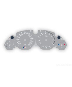 BMW M5: Gauge Faces - 180 MPH/300KMH - 8000 RPM - OPTIONS - Gray