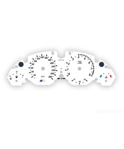 BMW M5: Gauge Faces - 180 MPH/300KMH - 8000 RPM - OPTIONS - White