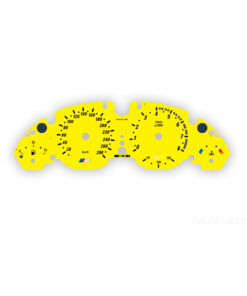 BMW M5: Gauge Faces - 180 MPH/300KMH - 8000 RPM - OPTIONS - Yellow