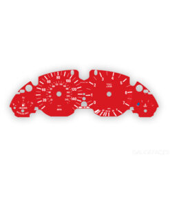 BMW E39: Gauge Faces - 140 MPH/240 KMH - 7000 RPM - OPTIONS - Red