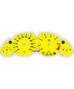 BMW E53: Gauge Faces - 140 MPH/240 KMH - 7000 RPM - OPTIONS - Yellow