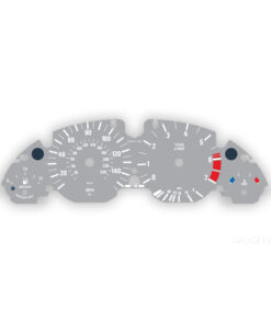 BMW E53: Gauge Faces - 140 MPH/240 KMH - 7000 RPM - OPTIONS - Gray