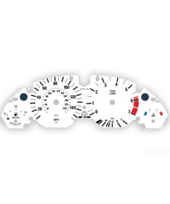 BMW E53: Gauge Faces - 140 MPH/240 KMH - 7000 RPM - OPTIONS - White