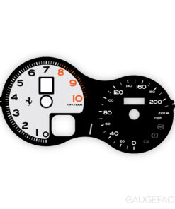 Ferrari 575M Maranello (Type F133) Gauge Face - Black / Silver