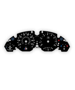 BMW E53: Gauge Faces - 4.6is/4.8is - M-Style - 160MPH/280KMH - 8000 RPM - OPTIONS - Black