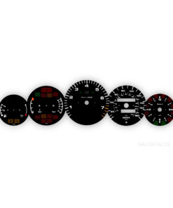 For Porsche 911 993: Base Gauge Faces - OPTIONS - Black