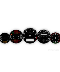 For Porsche 911 993 Turbo: Gauge Faces Set - OPTIONS - Black