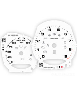For Porsche 981 Boxster & Cayman 2.7L: Gauge Faces - OPTIONS - White