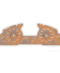 For Porsche Cayenne 955 / 957 Turbo (S): Gauge Face – Topographic Livery – Sand