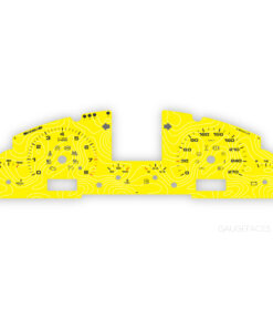 For Porsche Cayenne 955 / 957 Base / GTS / S: Gauge Face – 270 KMH – Topography Design - Yellow