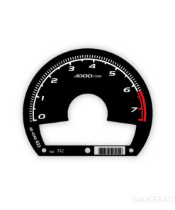 Honda Civic Hybrid 1.3L (2006-2011) Gauge Face Tachometer - 7000 RPM - Black