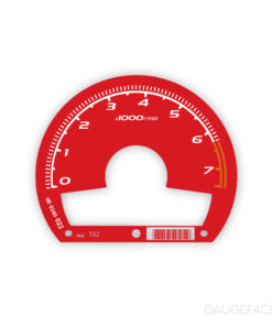 Honda Civic Hybrid 1.3L (2006-2011) Gauge Face Tachometer - 7000 RPM - Red