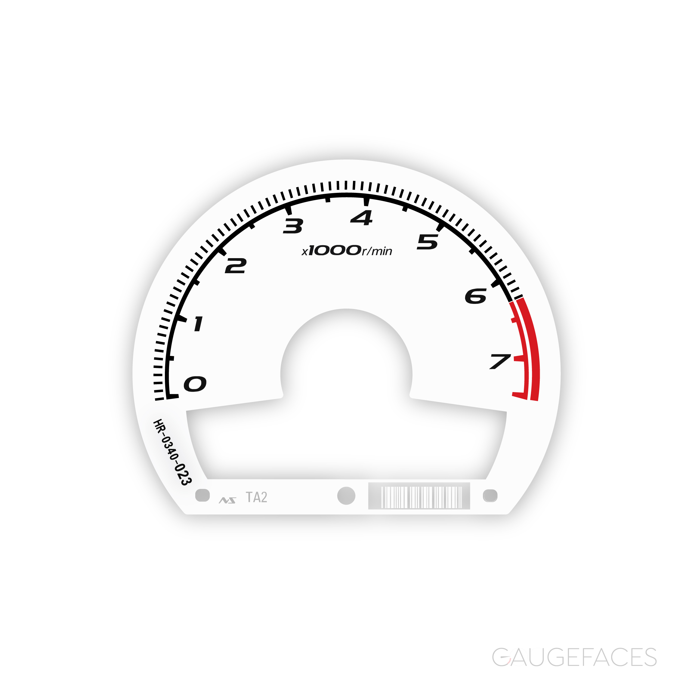 Honda-Civic-Hybrid-gauge-face-tachometer-2006-2011-white