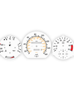 Mercedes W126 (1979-91) Gauge Faces - OPTIONS - White