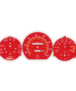 Mercedes W126 (1979-91) Gauge Faces - OPTIONS - Red